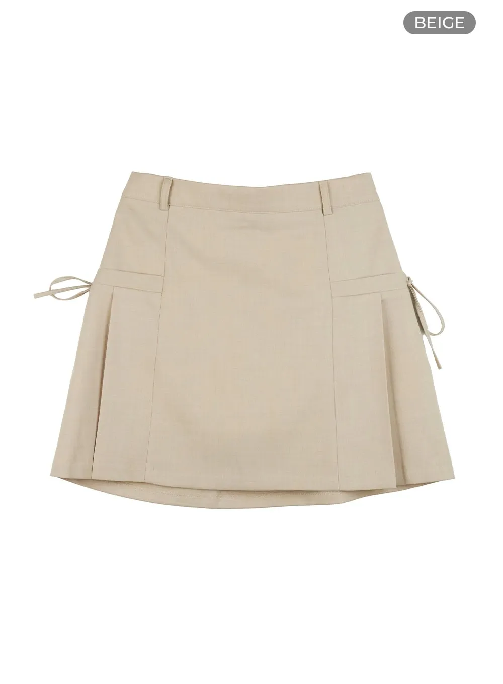 Strap Solid Mini Skirt OG416