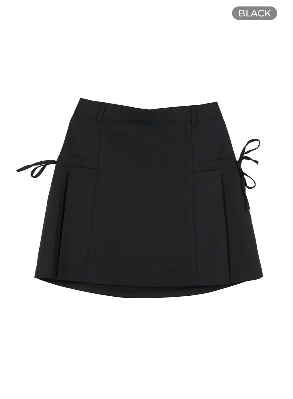 Strap Solid Mini Skirt OG416