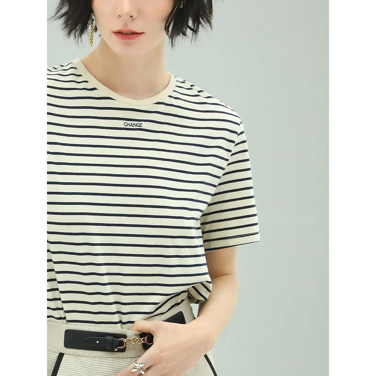 Striped Short Sleeve Tee