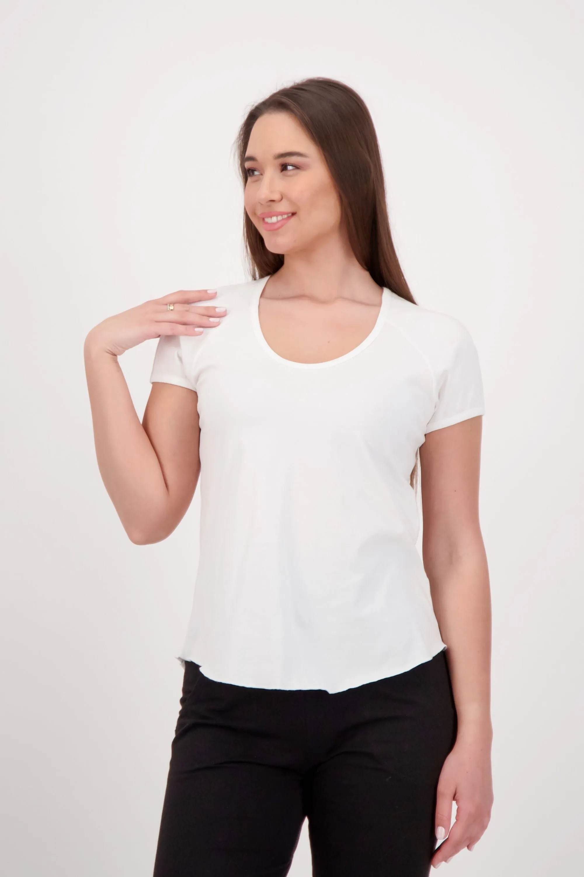 Sustainable Raglan Scoop Neck T-Shirt