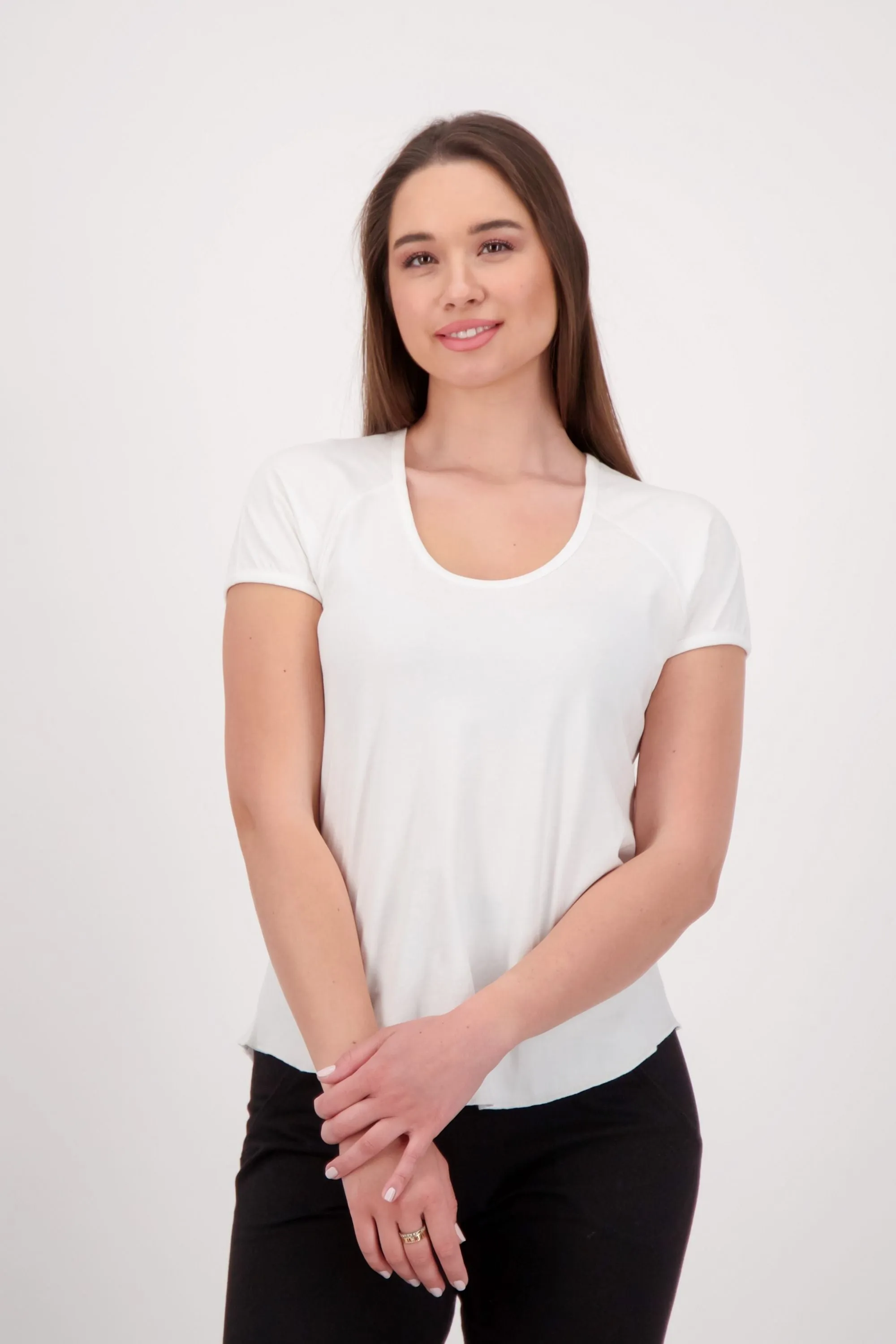 Sustainable Raglan Scoop Neck T-Shirt