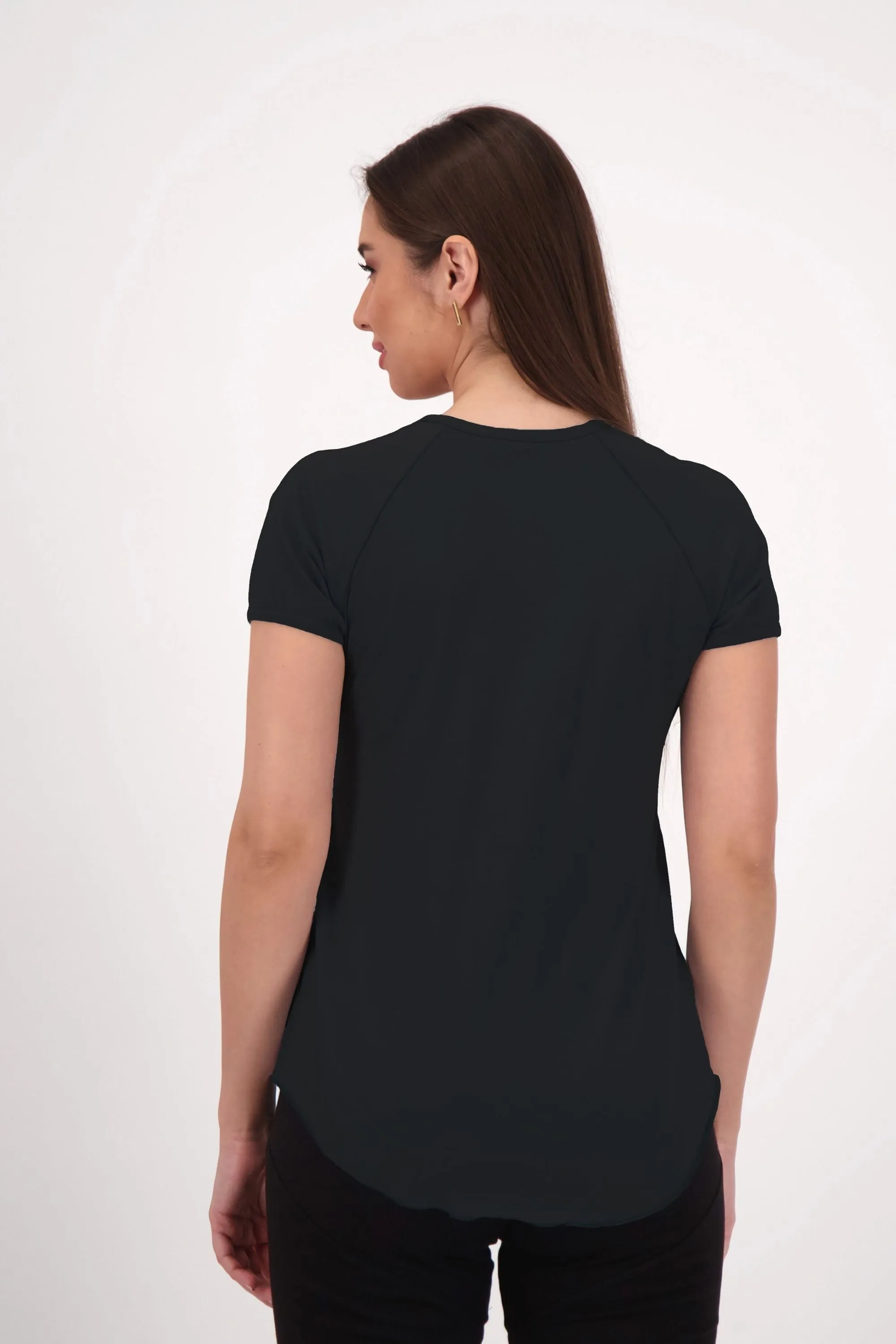 Sustainable Raglan Scoop Neck T-Shirt