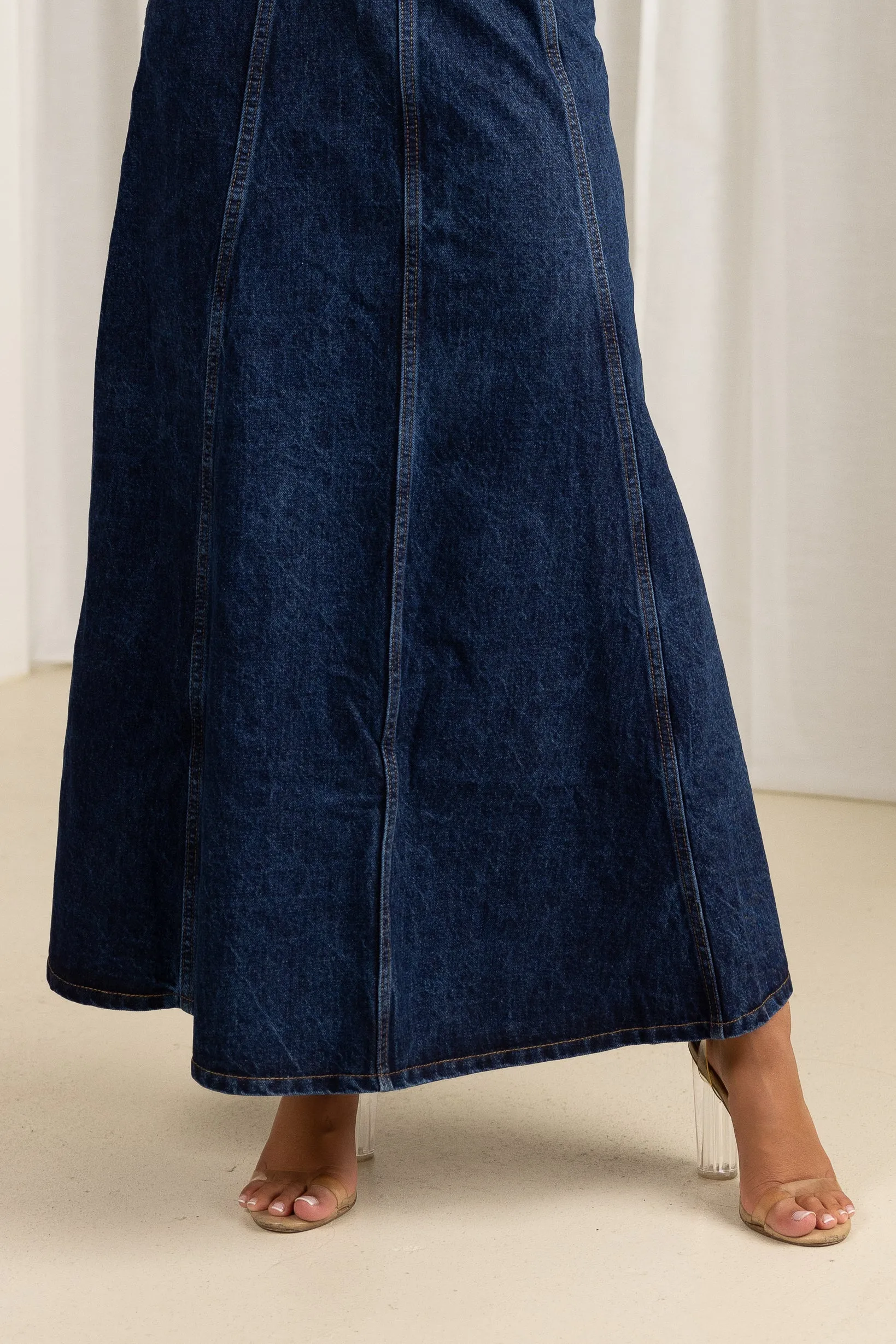 Taryn Denim Maxi Skirt