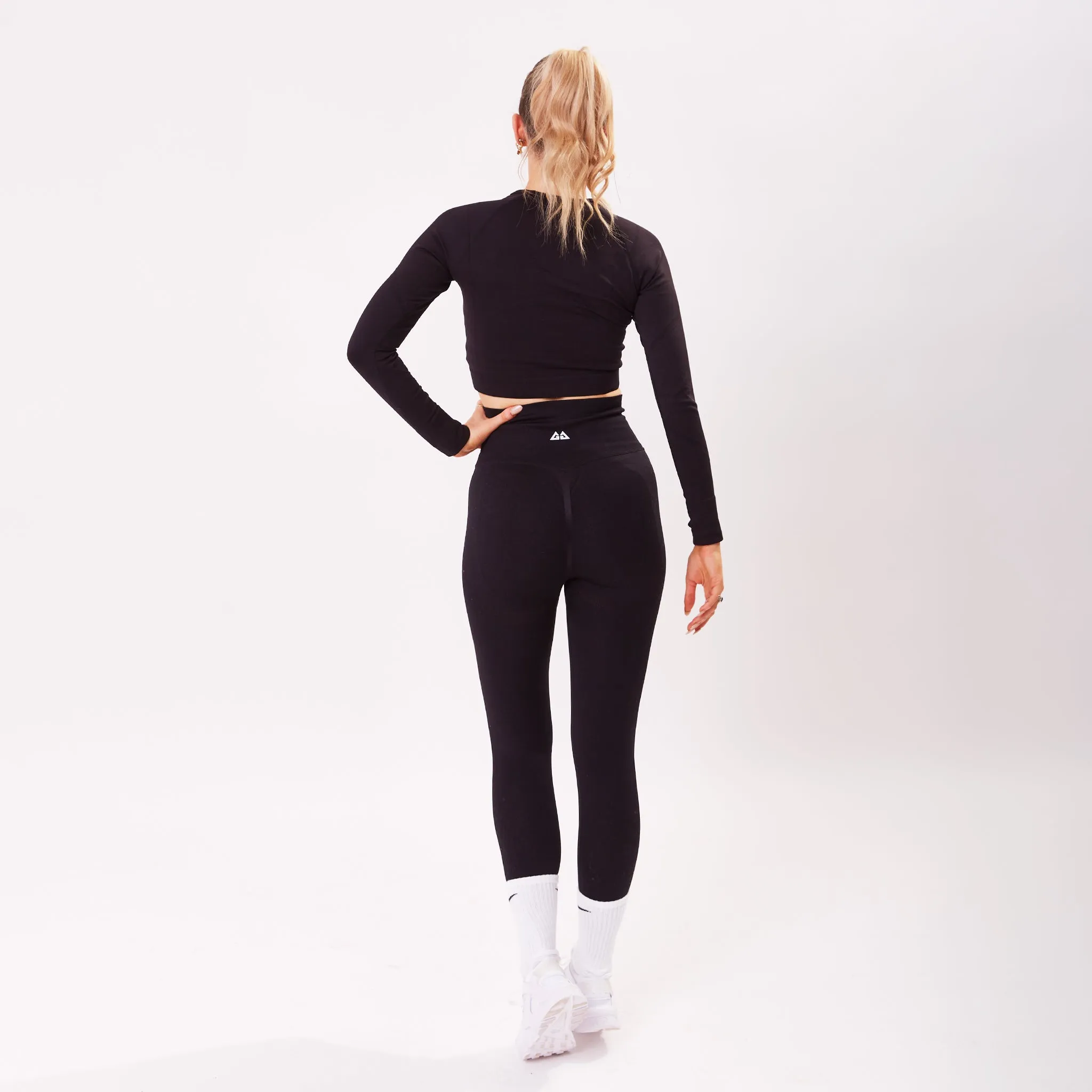 The 'Energy' Scrunch & Seamless Leggings - Black