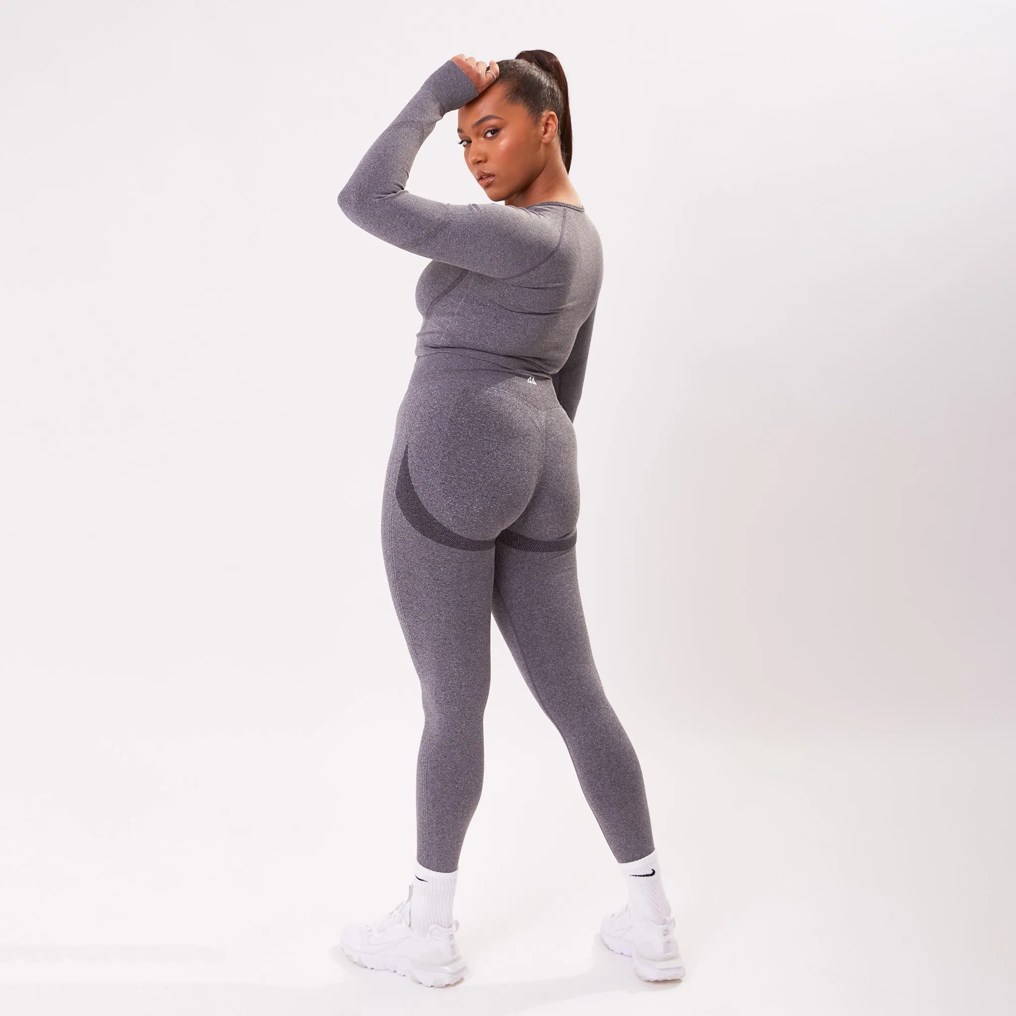 The 'Energy' Scrunch & Seamless Leggings - Charcoal