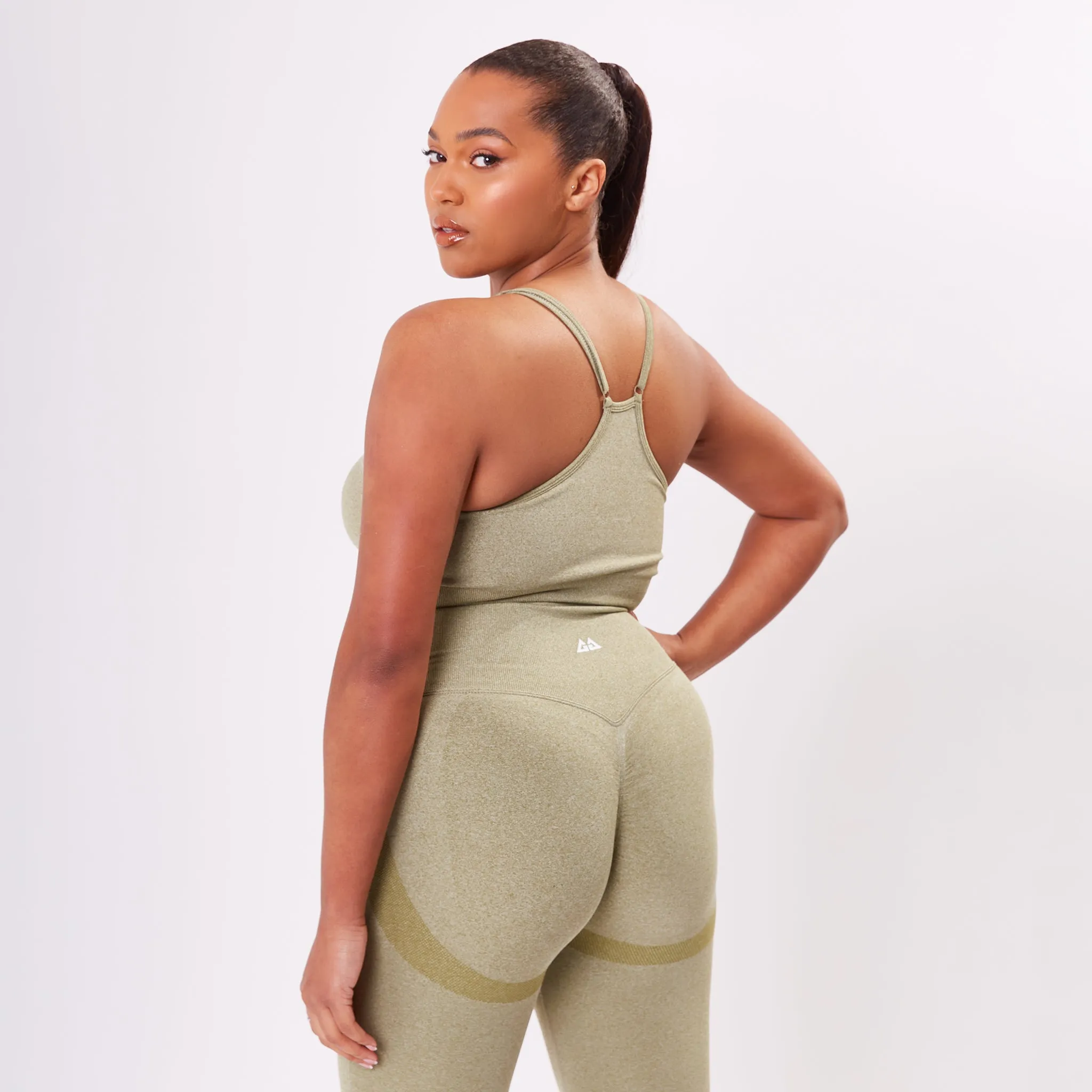 The 'Energy' Scrunch & Seamless Leggings - Olive