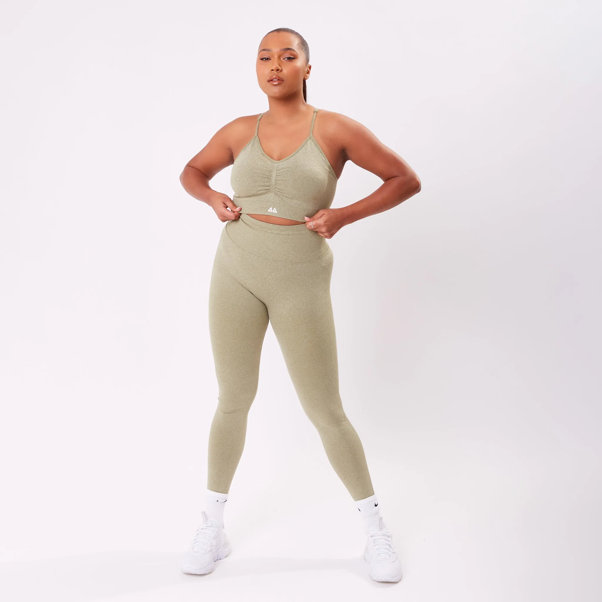 The 'Energy' Scrunch & Seamless Leggings - Olive