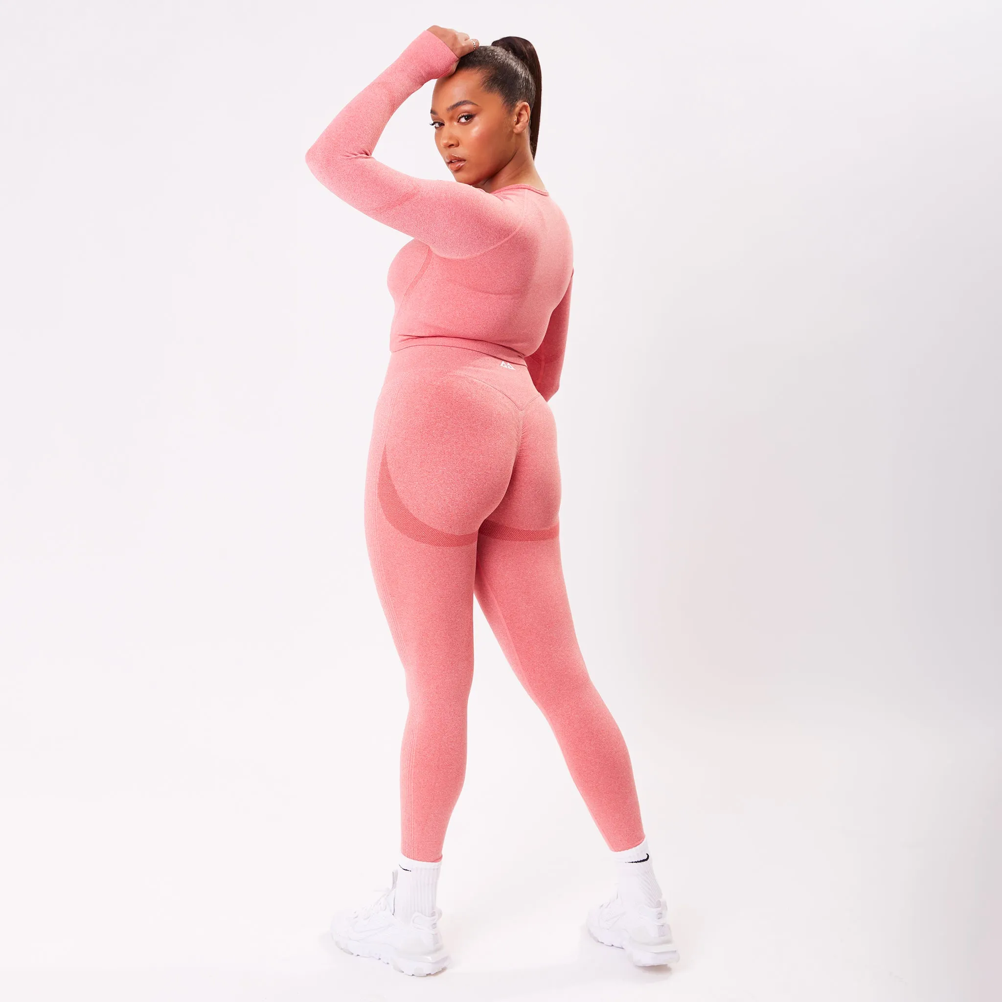 The 'Energy' Scrunch & Seamless Leggings - Rose