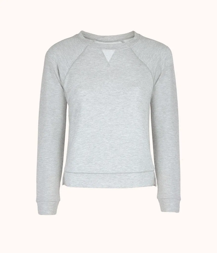 The Terry-Soft Sweatshirt: Heather Gray