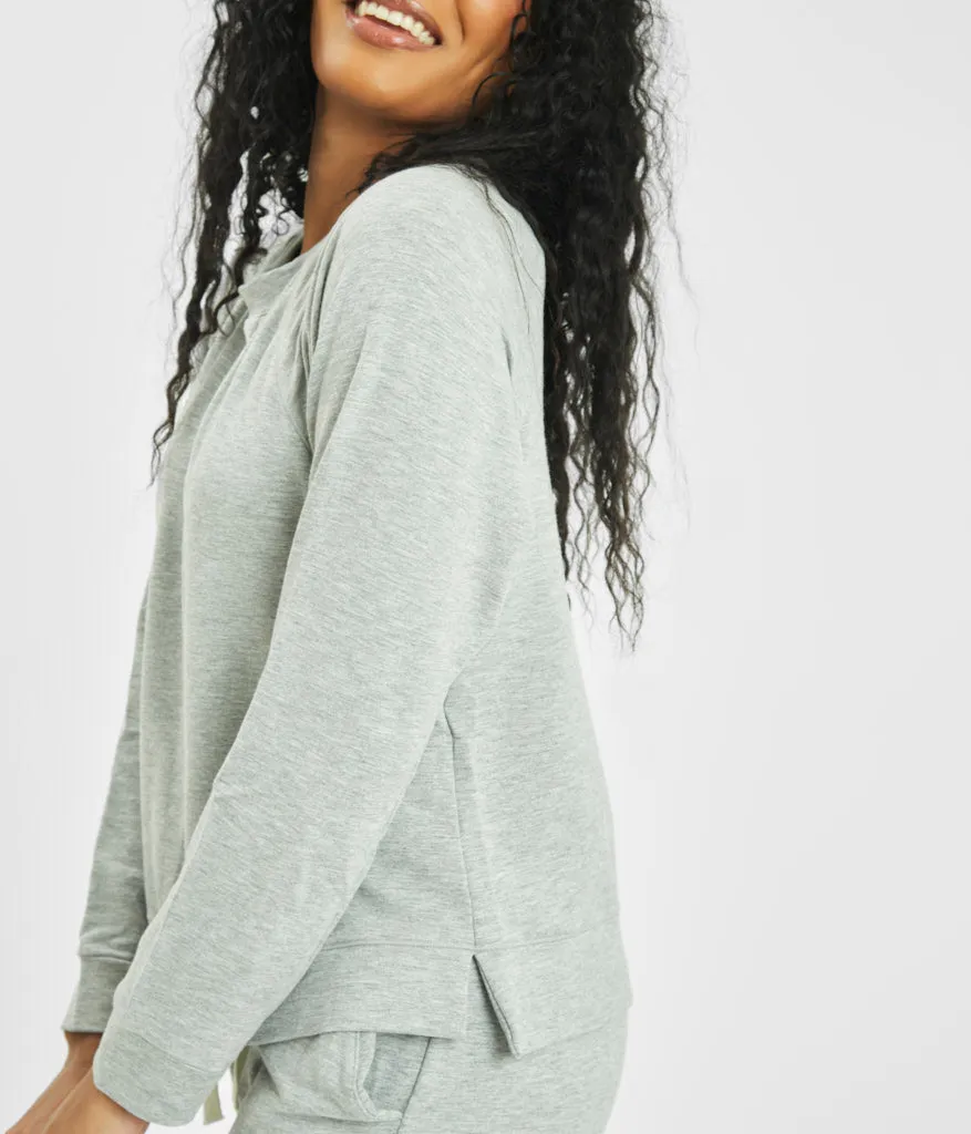 The Terry-Soft Sweatshirt: Heather Gray