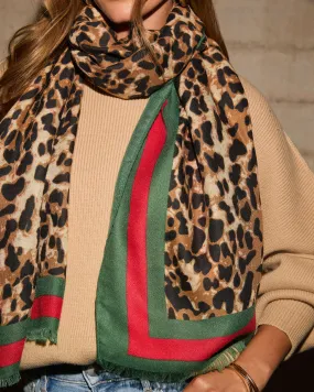 Tiana Leopard Print Scarf