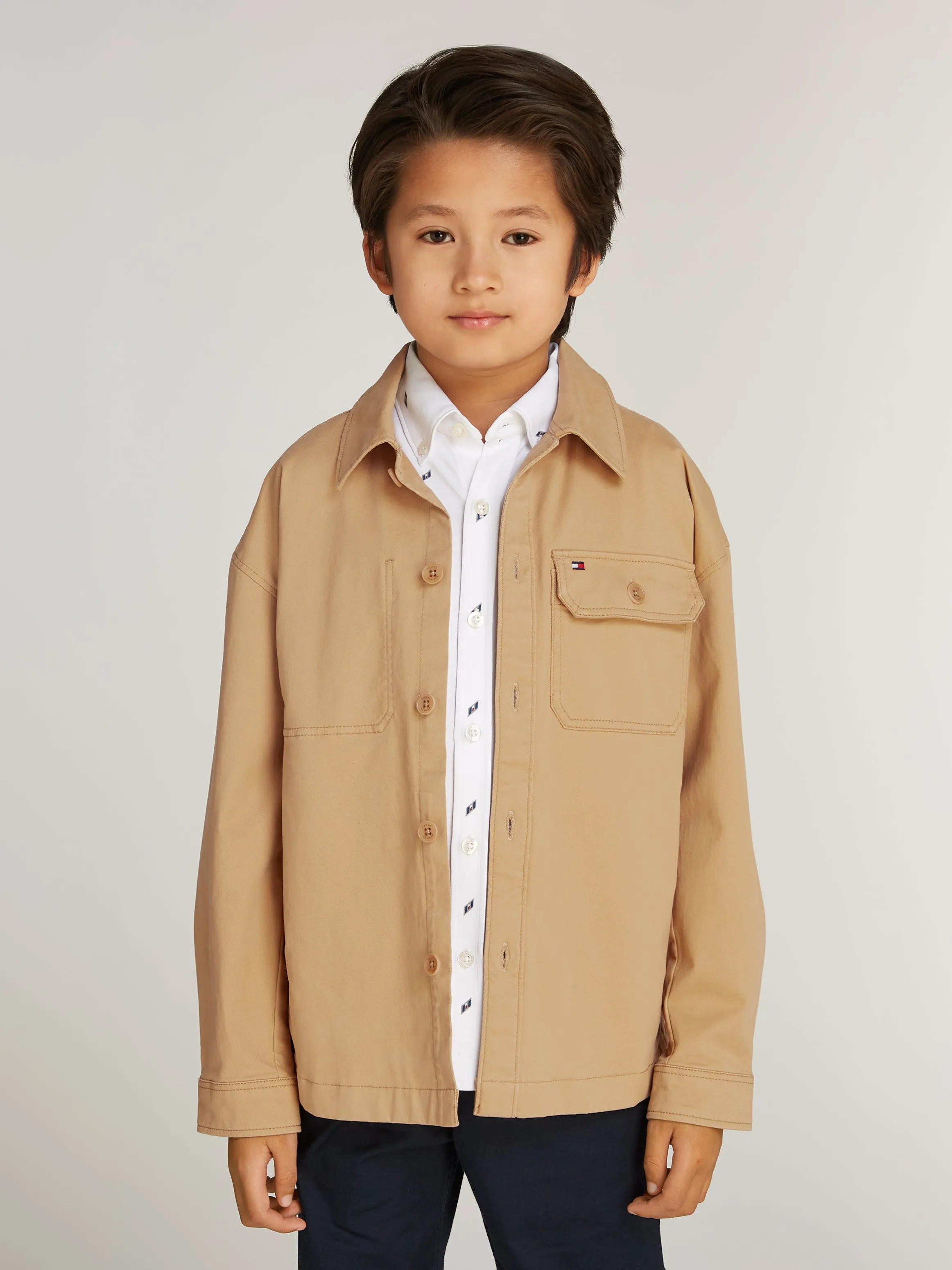 Tommy Hilfiger Boys Beige Overshirt