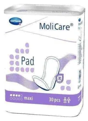 Urinary incontinence MoliCare Pad Maxi absorbent pads x 30 pieces