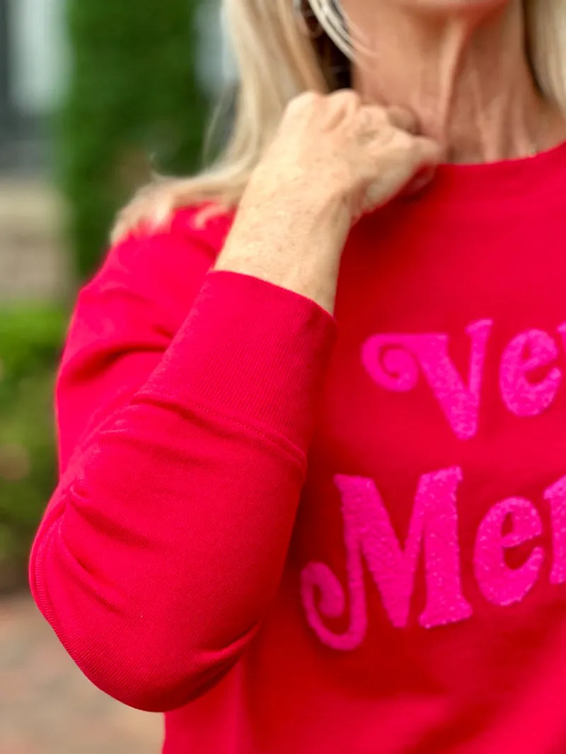 Very Merry Sweatshirt - Red