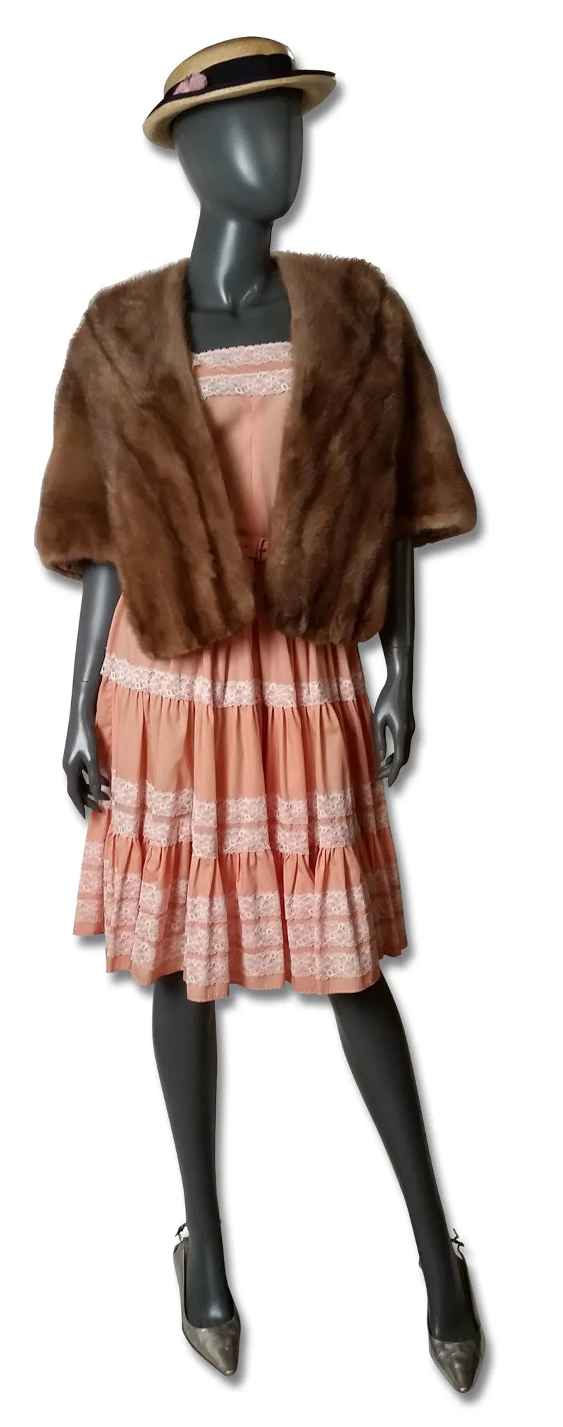 Vintage 1950s American Mink Stole