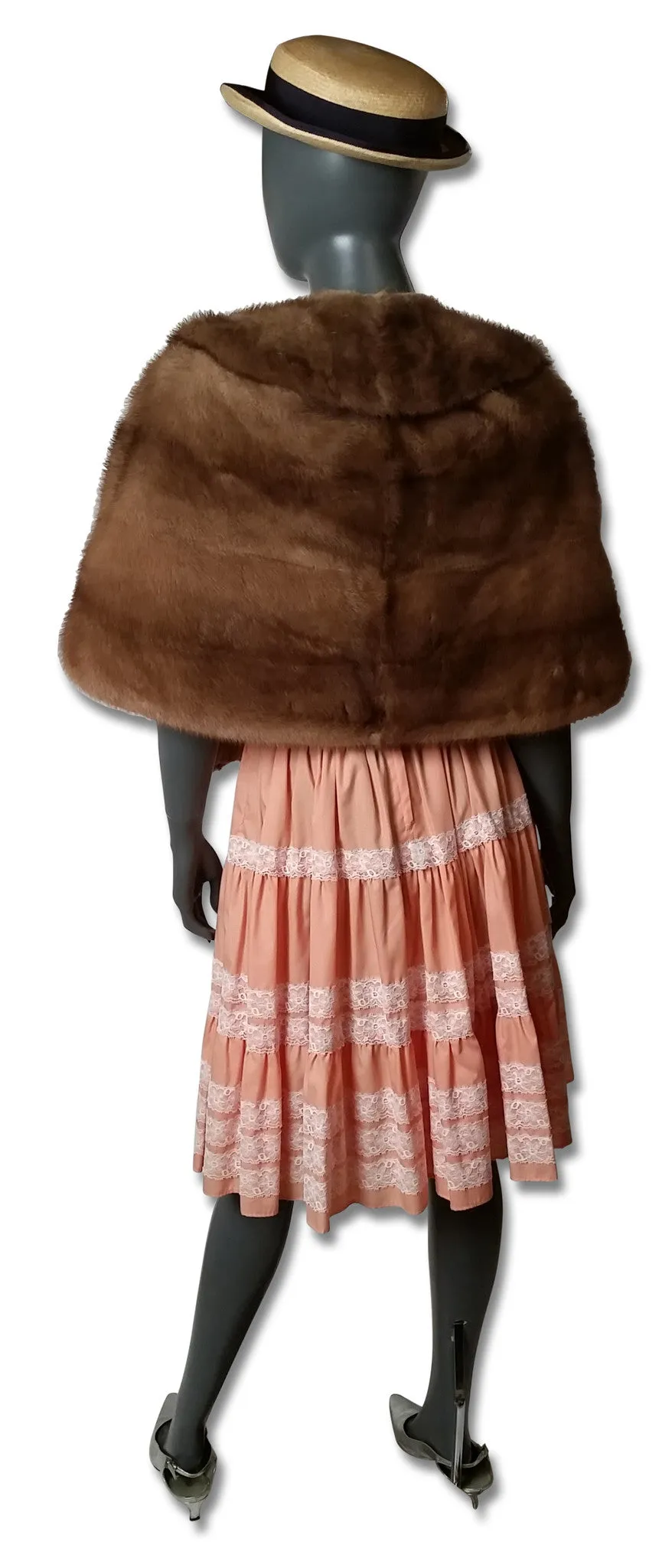 Vintage 1950s American Mink Stole