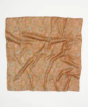 Vintage Silk Square Scarf - No. 240703