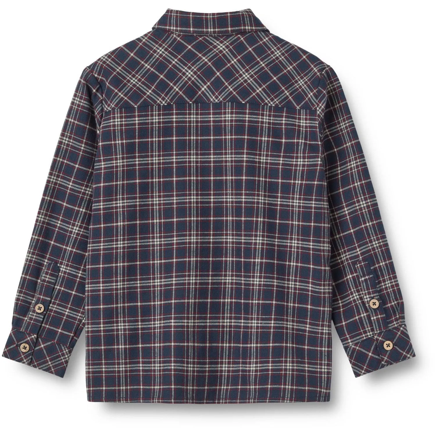 Wheat Navy Check Shirt Oscar