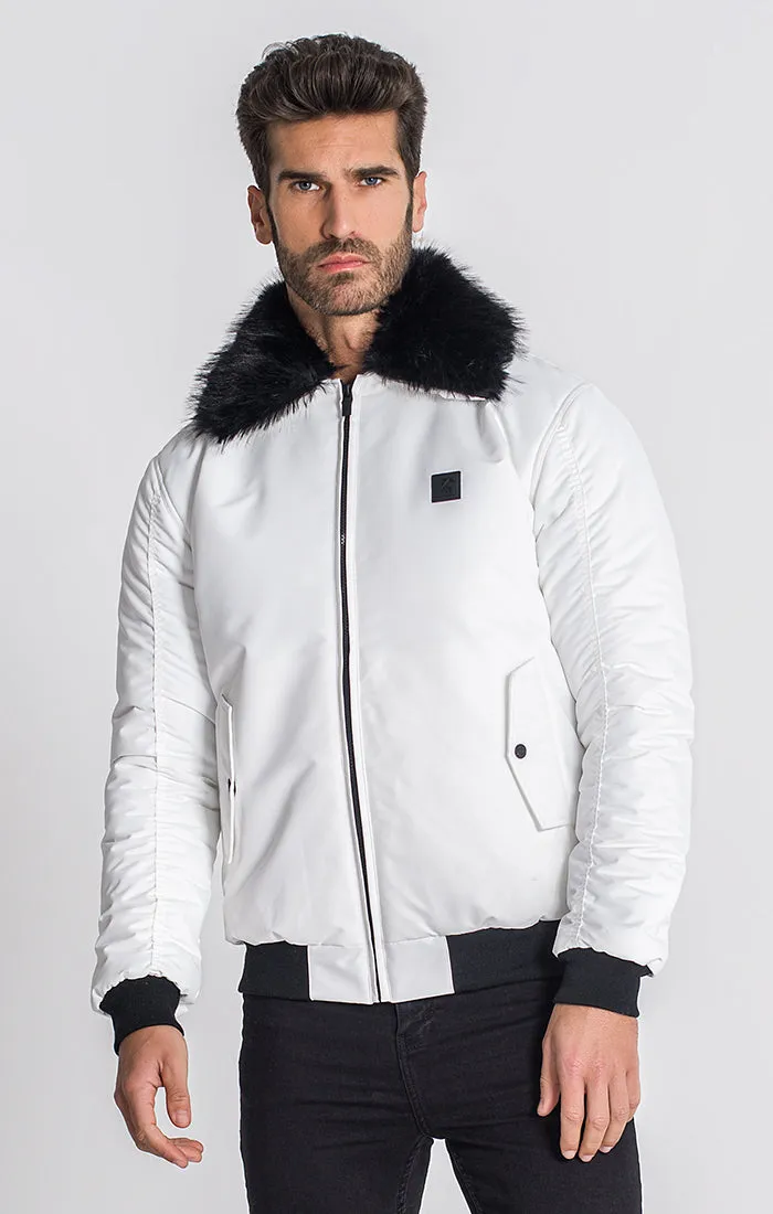 White Hollywood Bomber Jacket