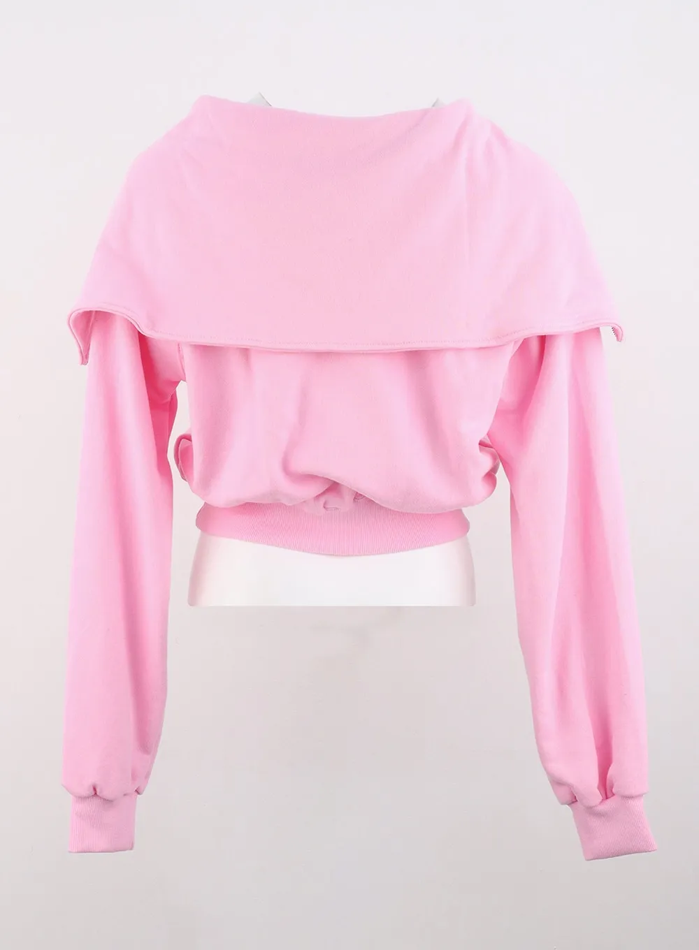 Wide Collar Half-Zip Sweatshirt OS302