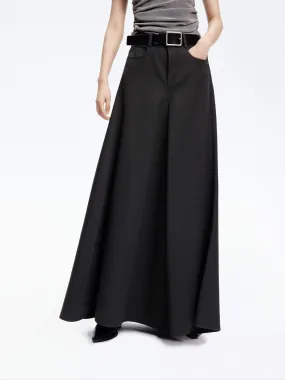 Wool Blend Maxi Skirt