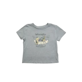 Wrangler Kid's Rodeo Nationals Short Sleeve Graphic Grey T Shirt