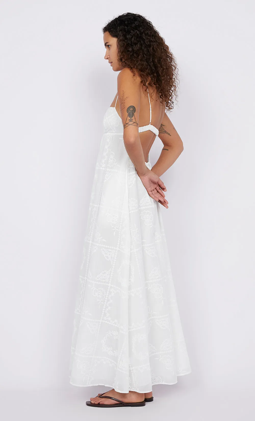 ZALEA MAXI DRESS - WHITE