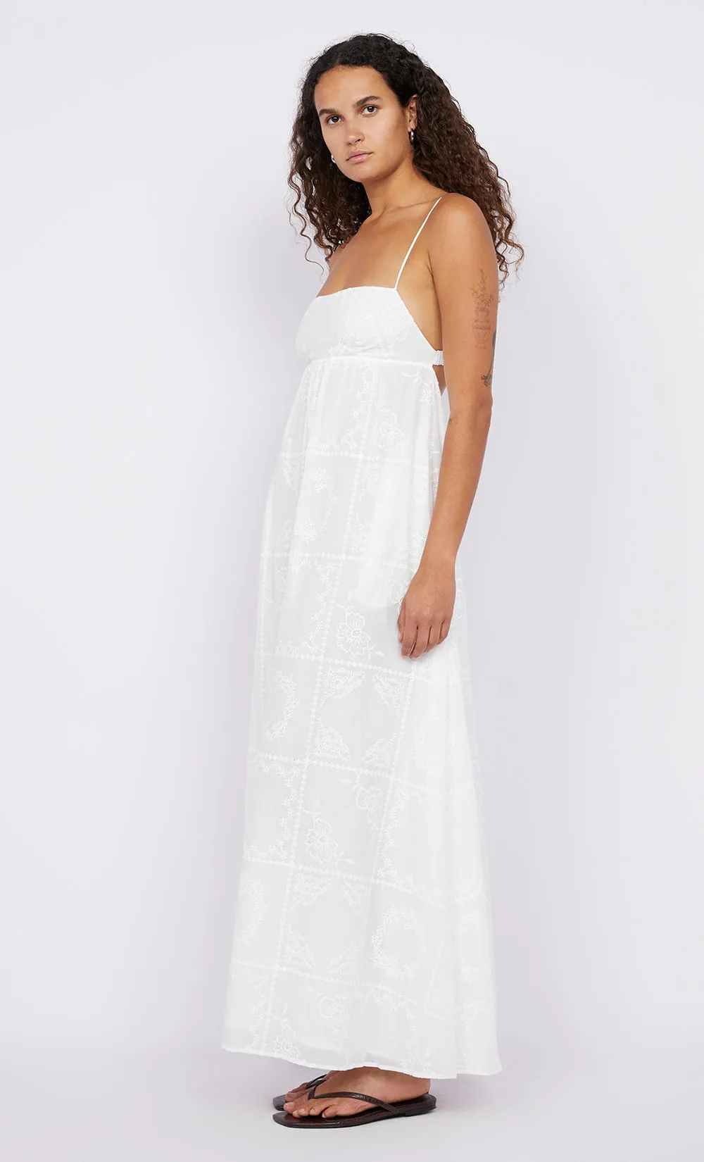 ZALEA MAXI DRESS - WHITE