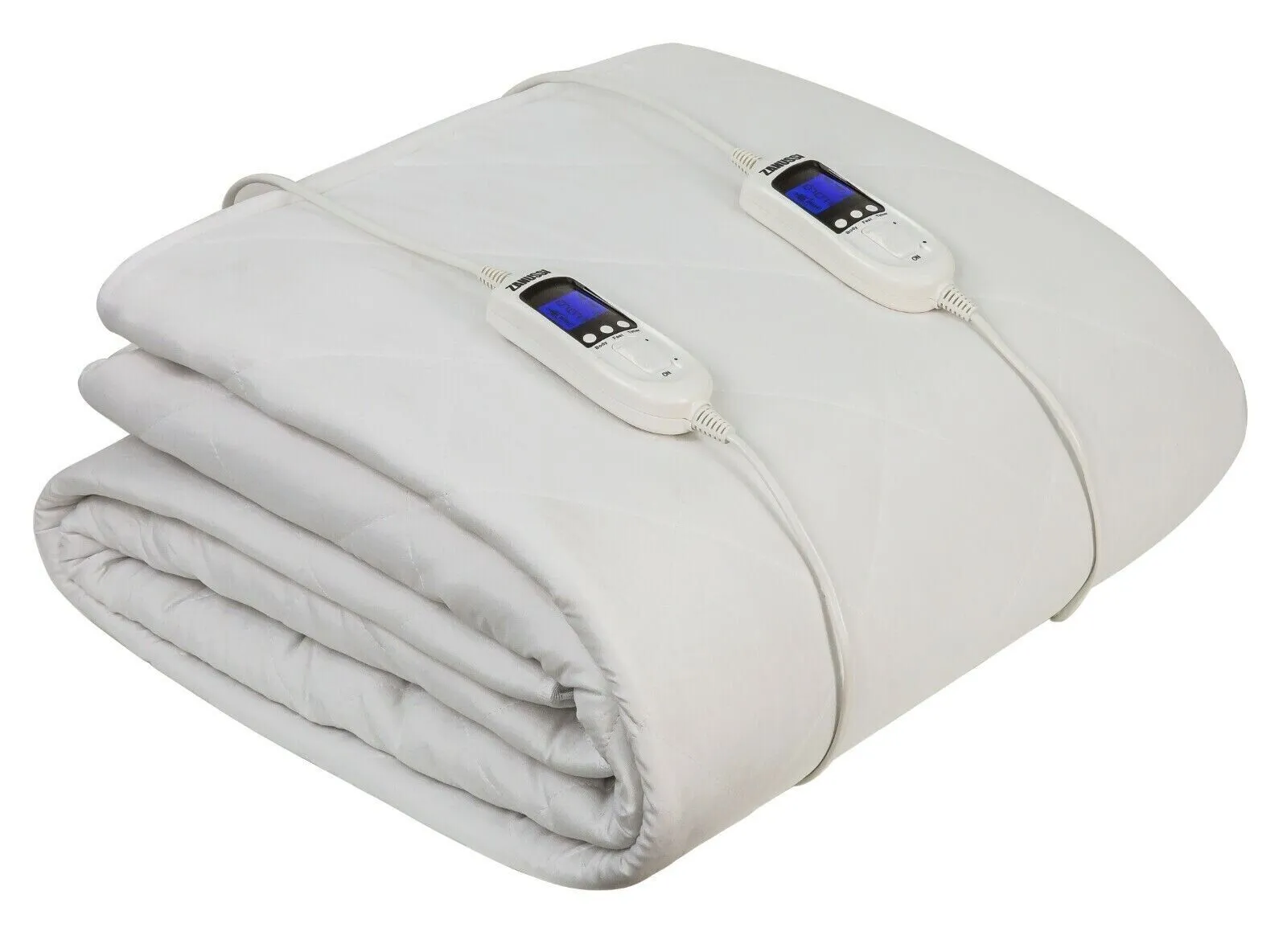 Zanussi Double Electric Heated Blanket with 9 Heat Settings and Timer - EX DEMO MODEL