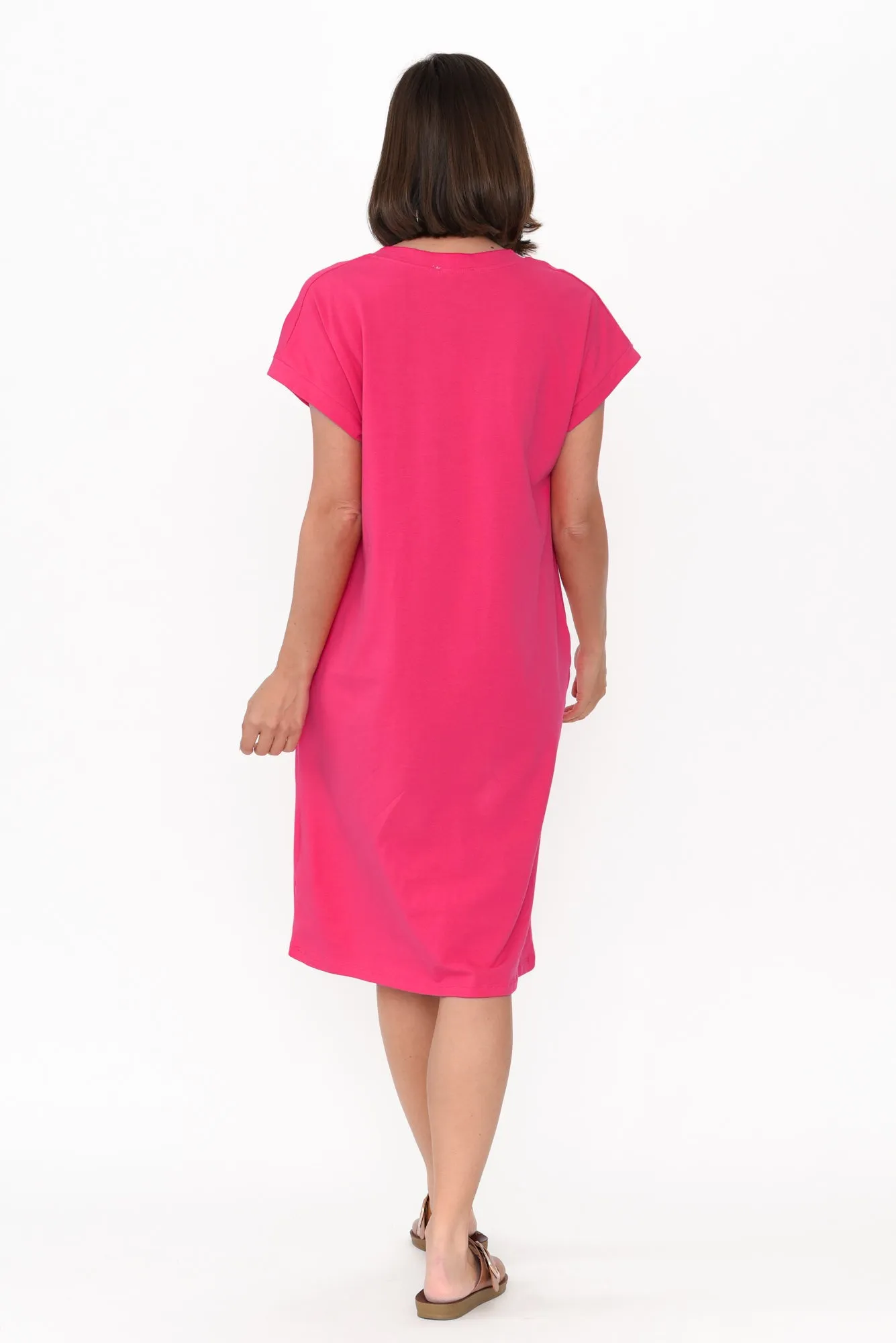 Zena Fuchsia T-Shirt Dress