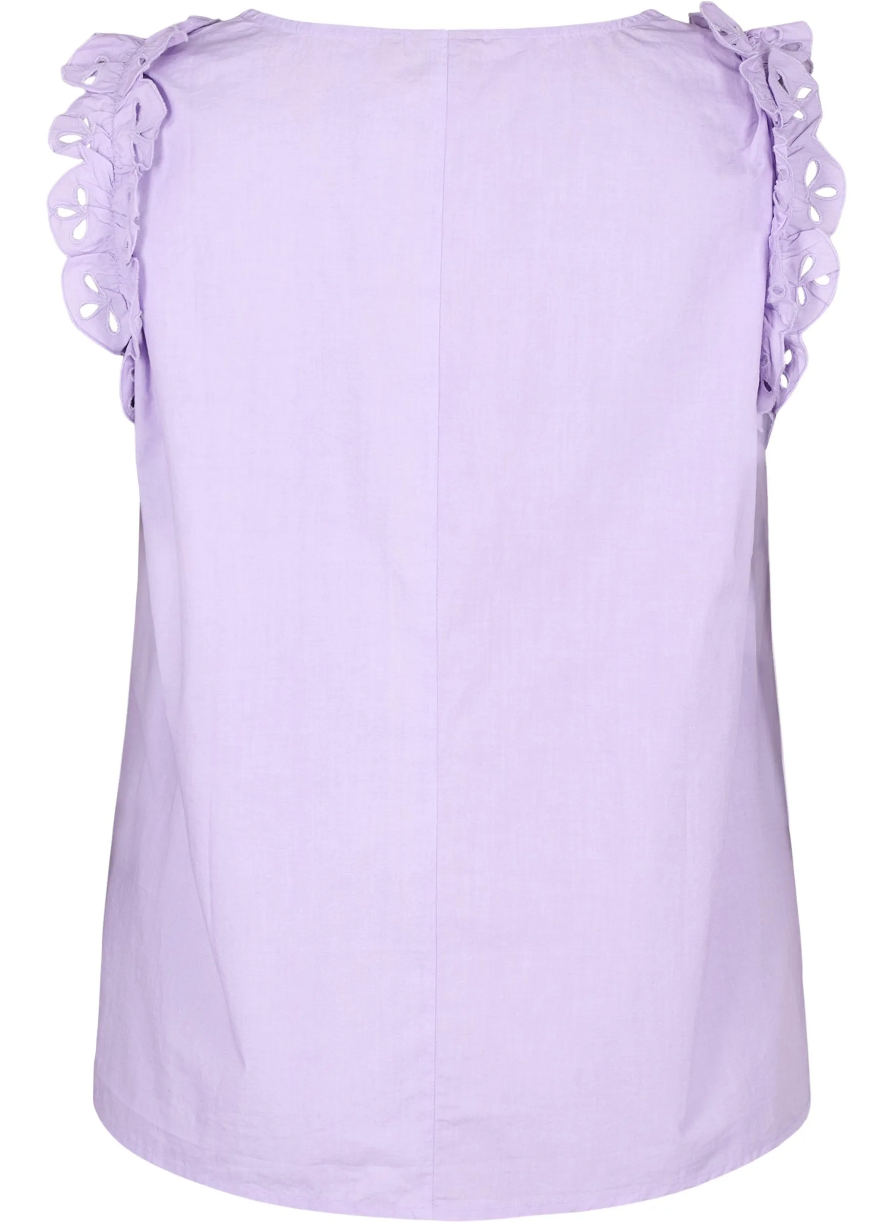 Zizzi Luka Sleeveless Top in Purple